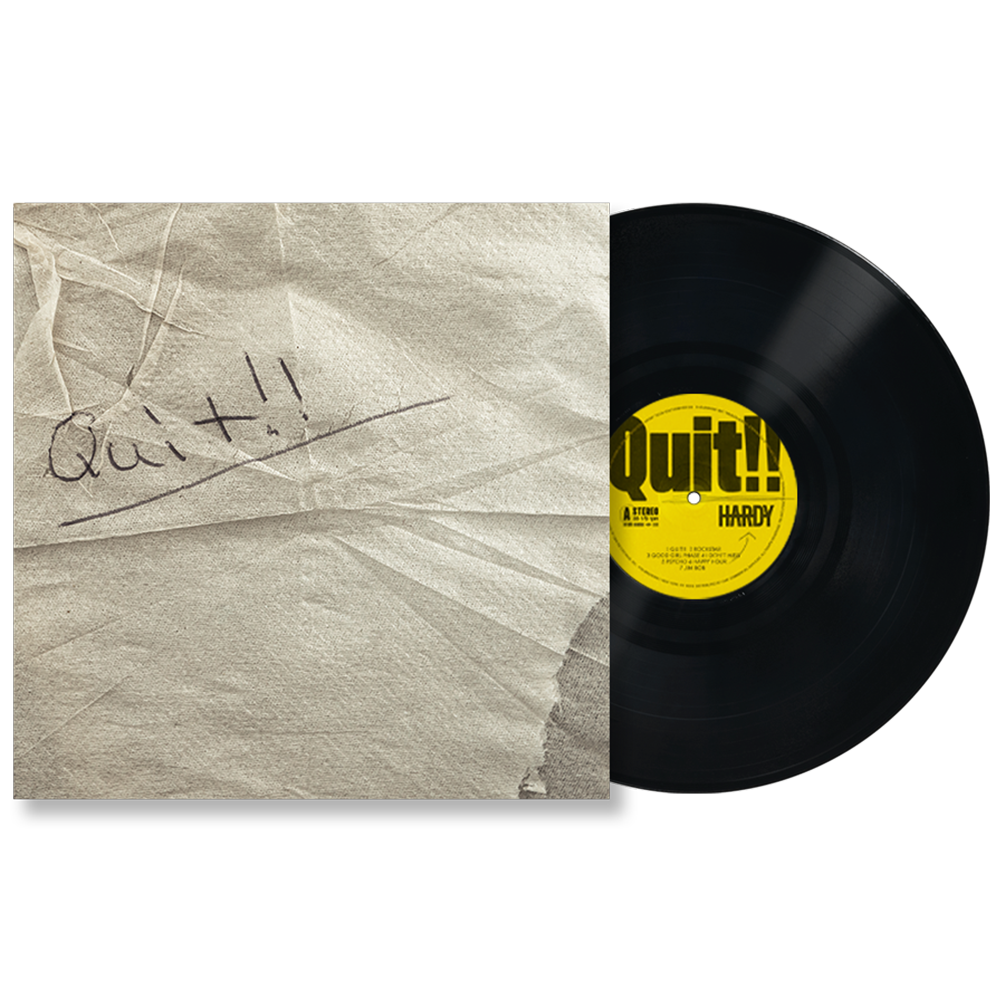 Quit!! Standard Black Vinyl - HARDY Official Store, image size:1000x1000