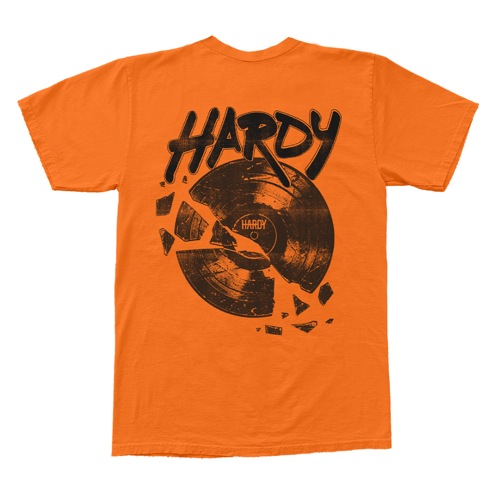 Orange Record Tee Back