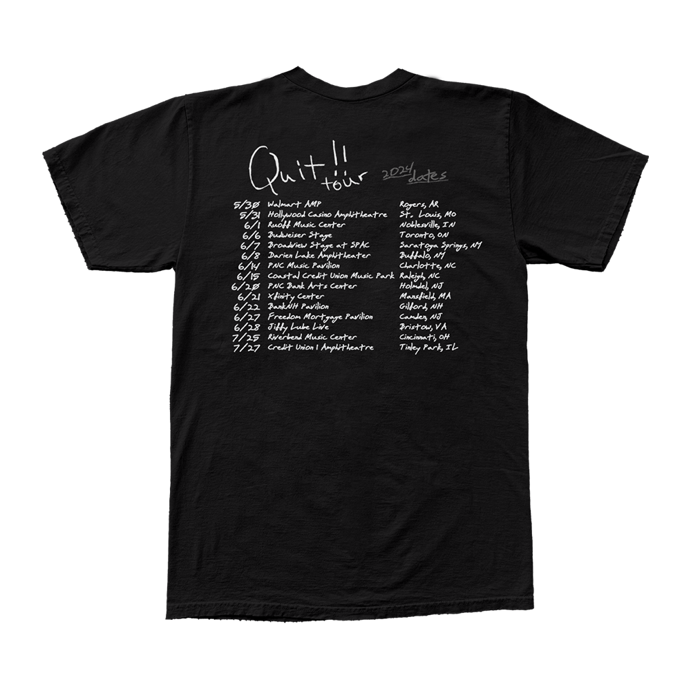 Quit!! Tour T-Shirt Back