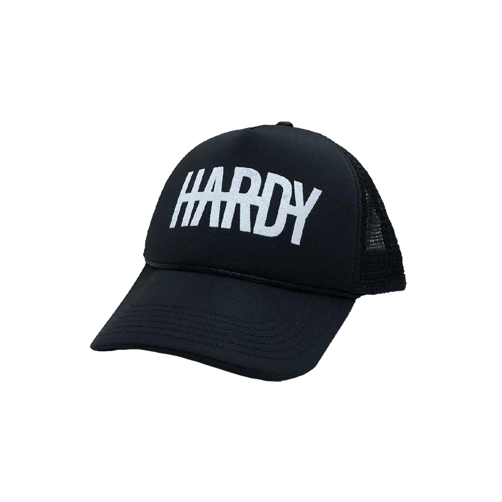 Black Foam Trucker Hat HARDY Official Store Black foam trucker hat hardy official store