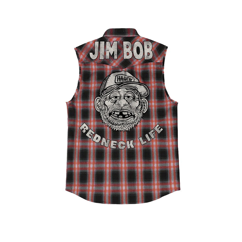 Jim Bob Cut Off Flannel Back