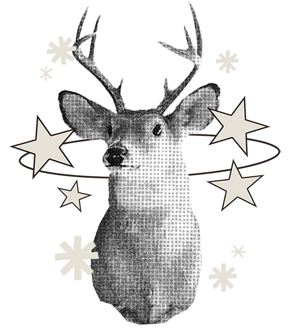 Deer with stars