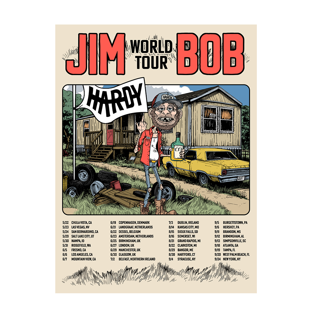 Jim Bob World Tour Poster