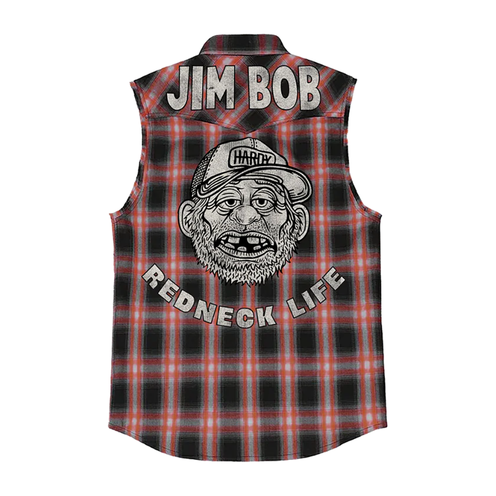 Jim Bob Cut Off Flannel back