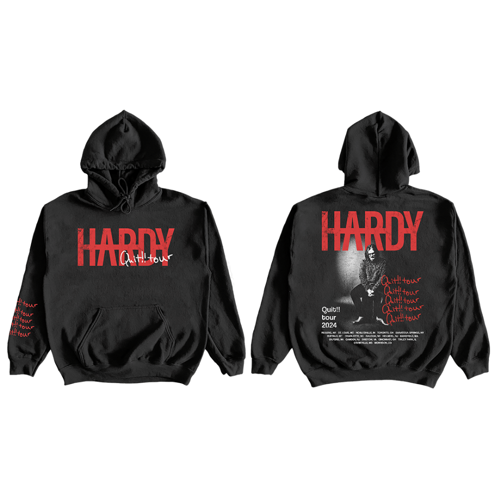 Quit!! Tour Hoodie Front + Back