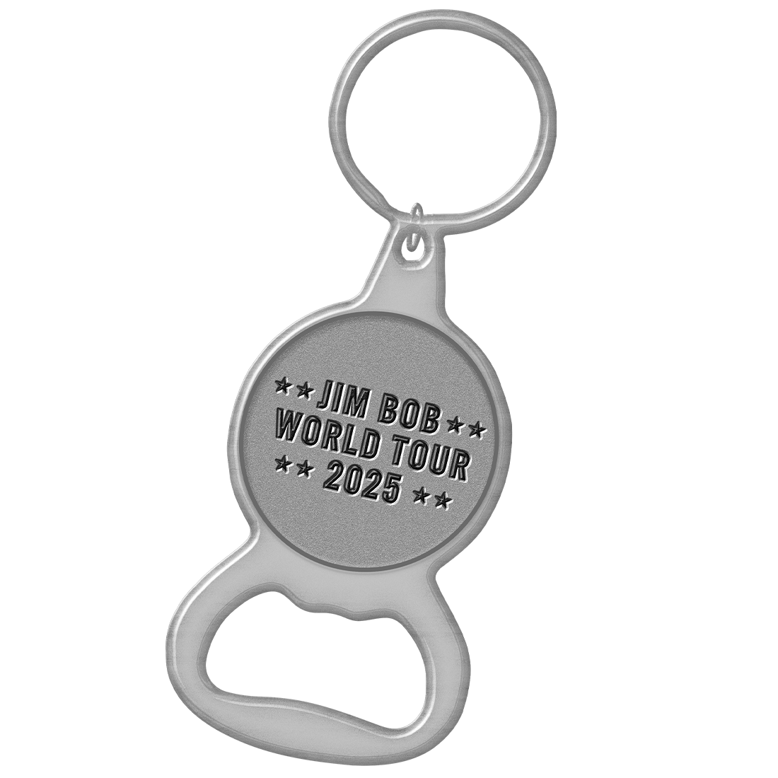 Jim Bob World Tour Bottle Opener Keychain Side 1