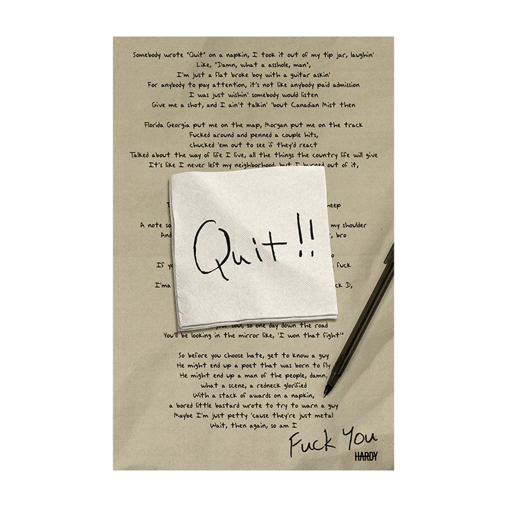 Quit!! Poster