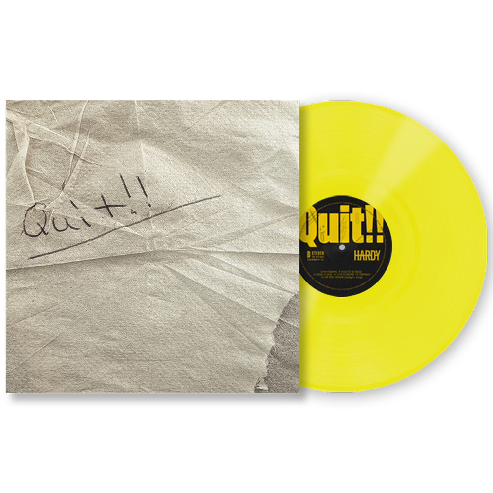 Quit!! Highlighter Yellow Vinyl