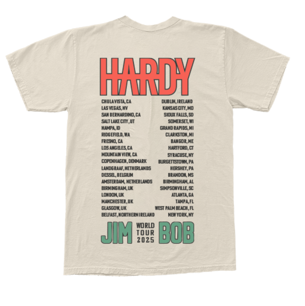 Jim Bob World Tour Tee Back 