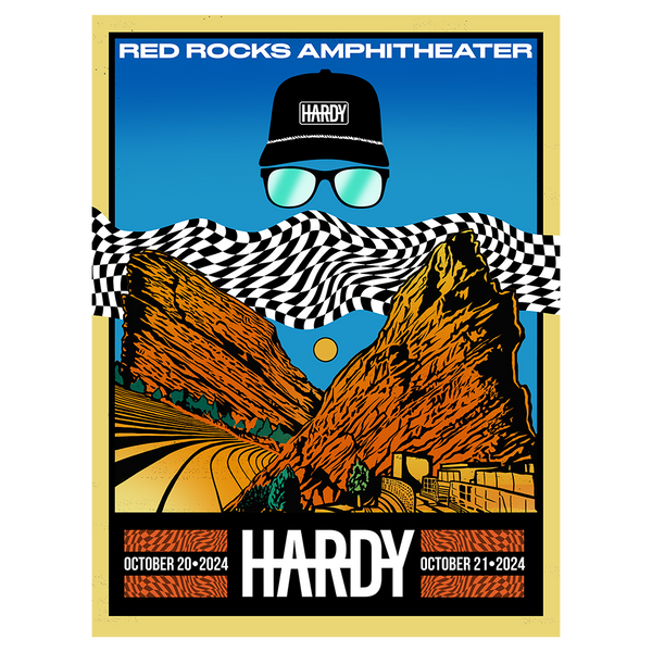 Red Rocks 2024 Poster - HARDY Official Store