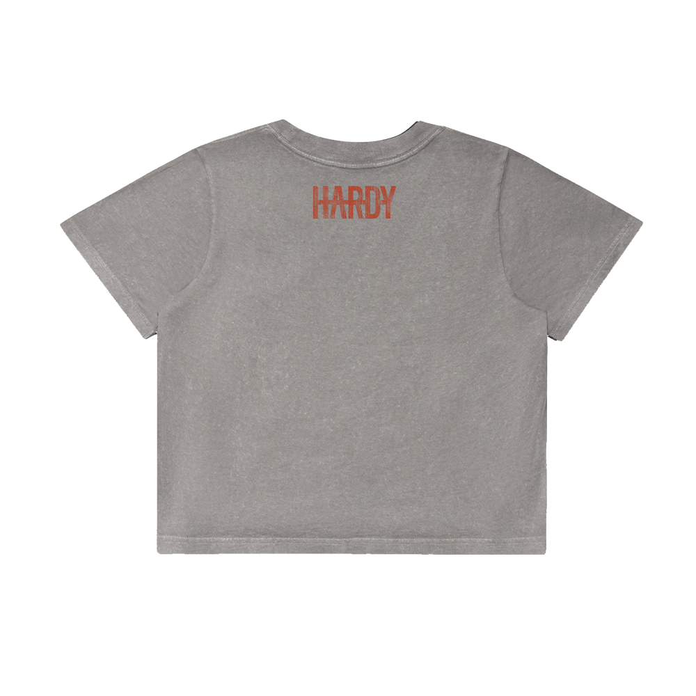 God Bless Country Boys Ladies Long Crop Tee Back