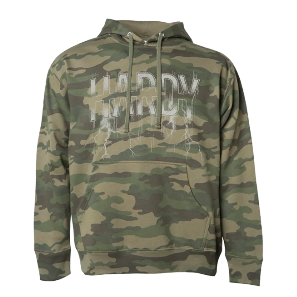 Lightning Camo Hoodie Front