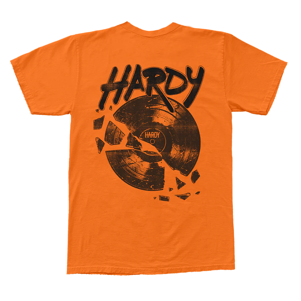 Orange Record Tee Back